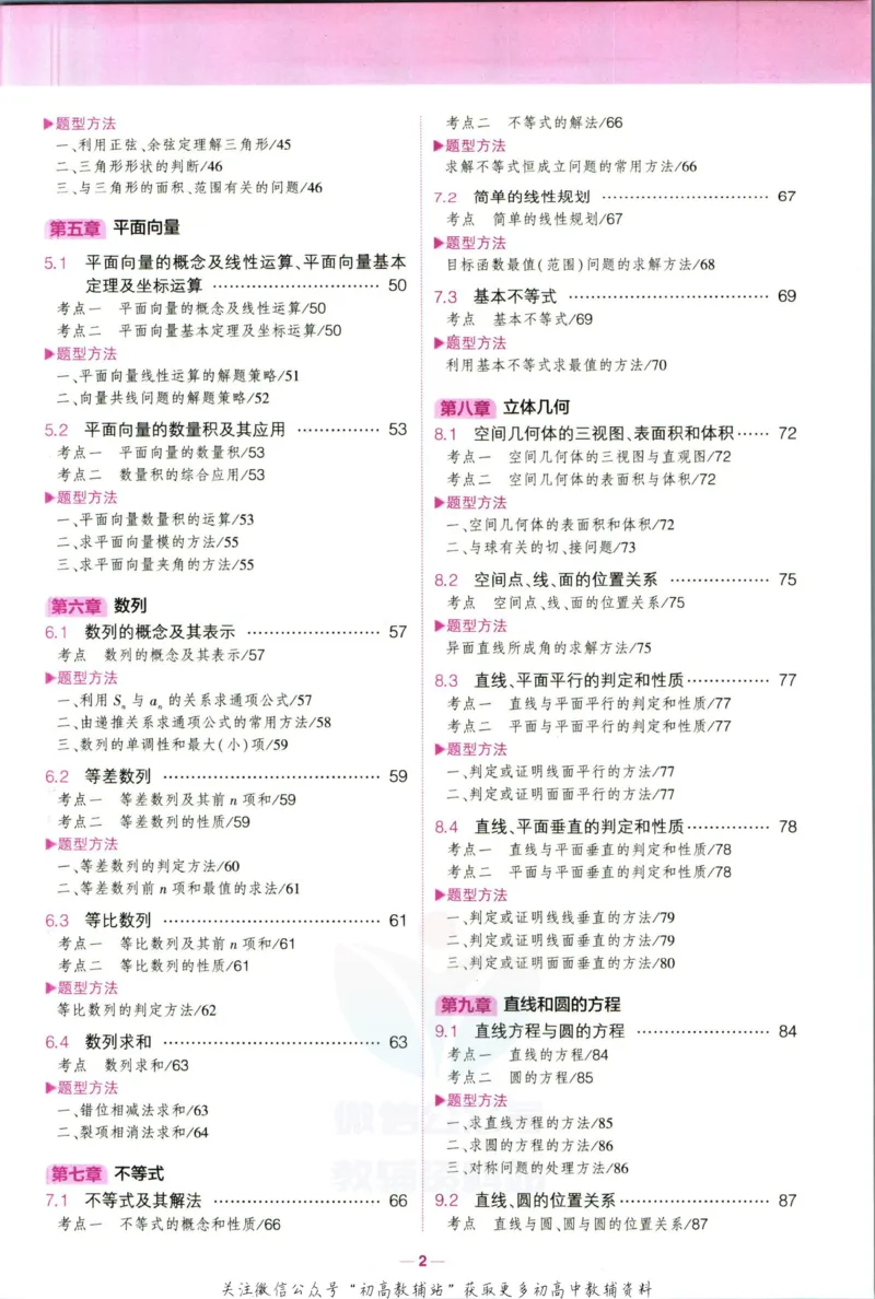 《53高考总复习B版文数课标版知识精讲_2023B版学生用书》第7页预览