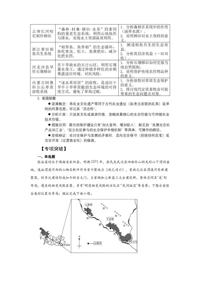 《高频考点116农业文化遗产-高考地理高频考点专项突破_地理_2026年-地理高考专项复习_42026年高考地理高频考点专项突破思维导图+解题技巧+专项突破》第4页预览