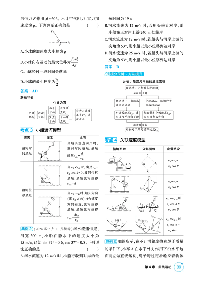 《1_精讲册PDF-第4章曲线运动_2026版教学资源包_202653高考总复习A版_湖南版_2026版.湖南版.选考总复习.物理.5·3A版_二、教师用书PDF_第4章曲线运动_1_专题电子书》第2页预览