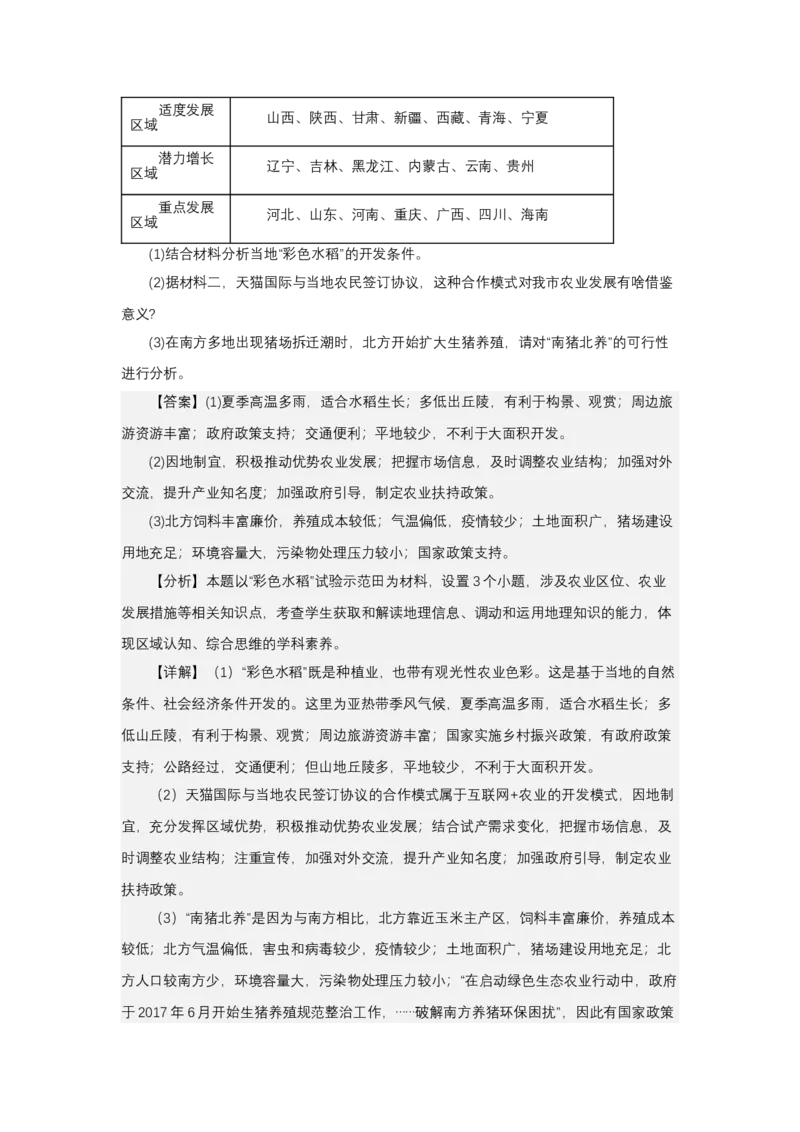 《高频考点136特殊的农业类型_地理_2026年-地理高考专项复习_42026年高考地理高频考点专项突破思维导图+解题技巧+专项突破》第7页预览