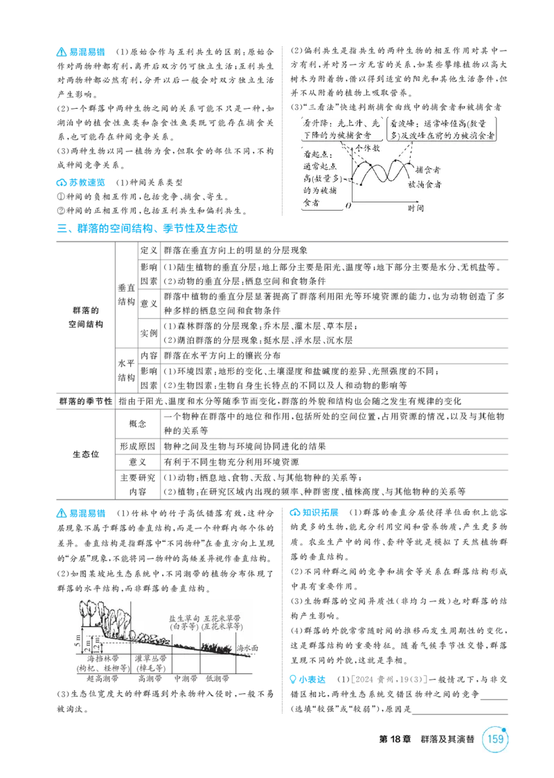 《1_精讲册-第18章　群落及其演替_2026版教学资源包_202653高考总复习A版_江苏版_2026版.江苏版.选考总复习.生物.5·3A版_第4部分生物与环境_第18章群落及其演替_2_精讲册PDF》第2页预览
