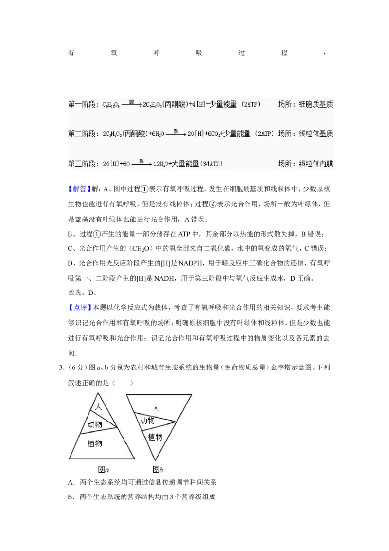 《2014年天津市高考生物试卷解析版(1)_高考一二三轮复习_生物_2027年高考生物专项_2008年-2026年生物高考真题-G427_2008-2020年高考_地方卷_天津高考生物07-21_A4word版》第2页预览