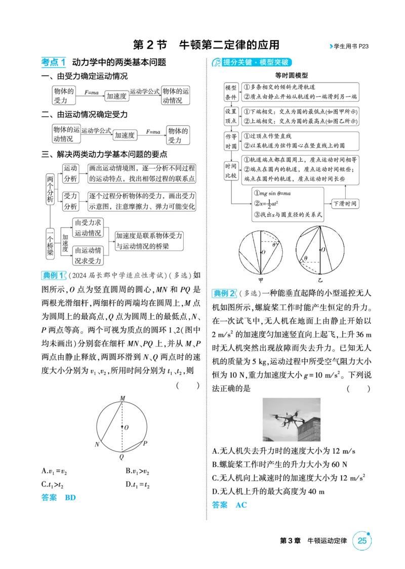 《1_精讲册PDF-第3章牛顿运动定律_2026版教学资源包_202653高考总复习A版_湖南版_2026版.湖南版.选考总复习.物理.5·3A版_二、教师用书PDF_第3章牛顿运动定律_1_专题电子书》第3页预览
