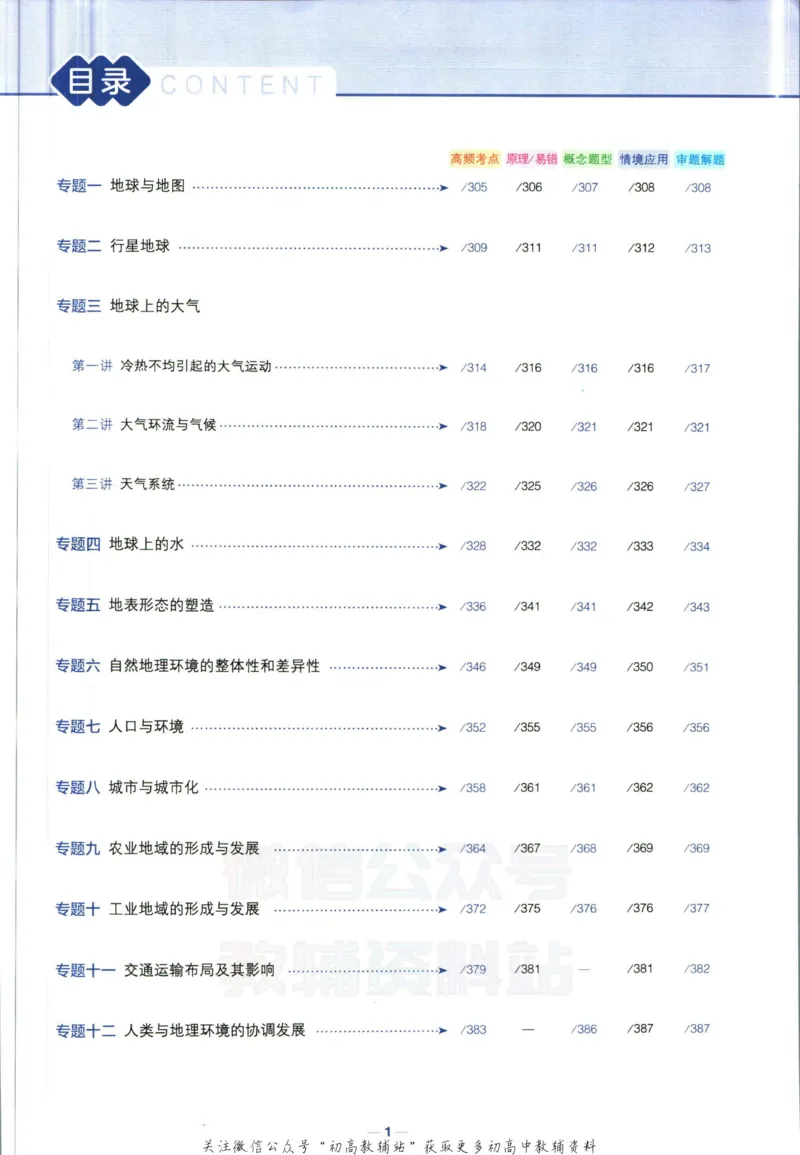 《53高考总复习B版地理课标版答案_2023B版学生用书》第3页预览