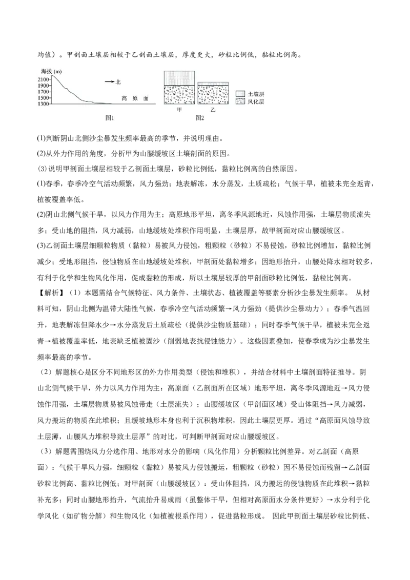 《易错05植被和土壤（教师版）_地理_2026年-地理高考专项复习_2026年高考地理重难点讲义专练（新高考通用）-G102_2026版》第7页预览