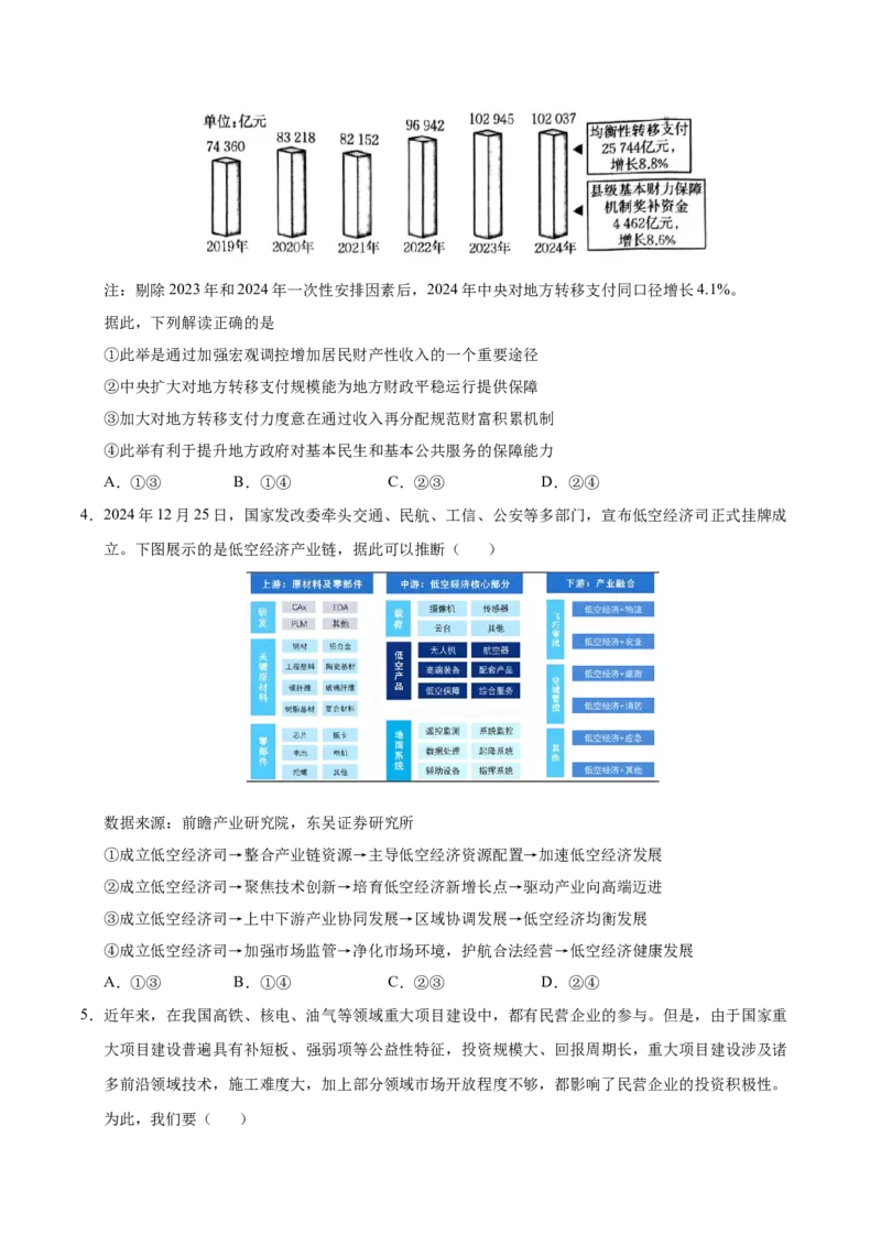 《政治（重庆卷）（考试版）_zheng治_2026年-政治高考专项复习_2026年高考第一二三次模拟考试政治-G181_高考政治第二次模拟卷26套_政治（重庆卷）》第2页预览