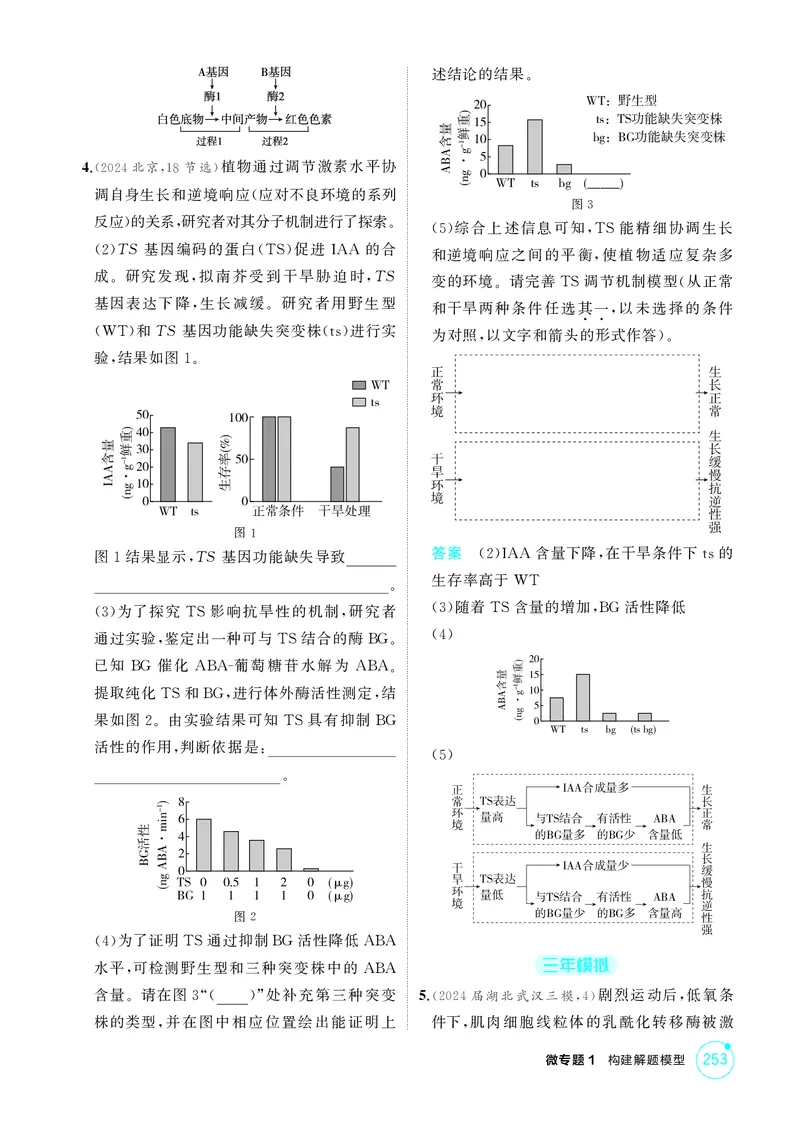 《1_精练册微专题1构建解题模型_2026版教学资源包_202653高考总复习A版_新高考_生物_教师A版2026年.新高考版.生物.53_微专题_微专题1构建解题模型_4_PDF教参电子书》第2页预览