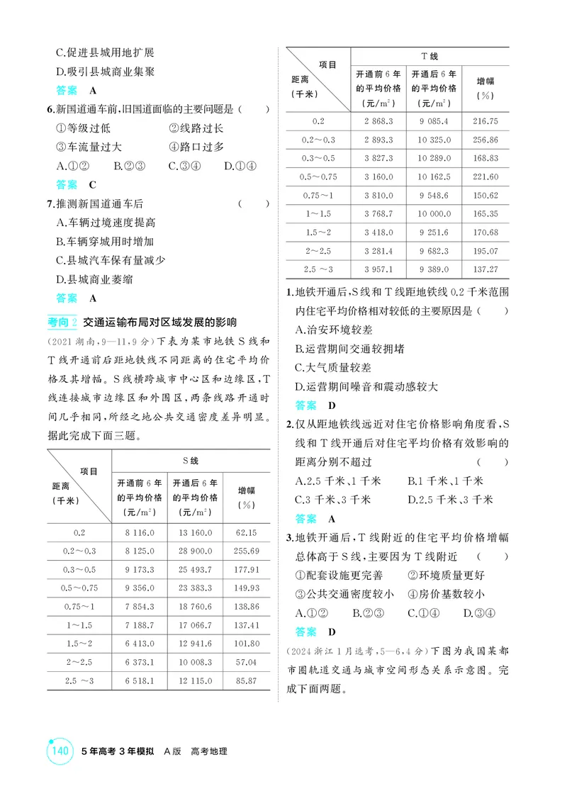 《1_第十章　区域发展战略_2026版教学资源包_202653高考总复习A版_湖南版_2026版.湖南版.选考总复习.地理.5·3A版_第十章区域发展战略_1_精练册PDF》第2页预览