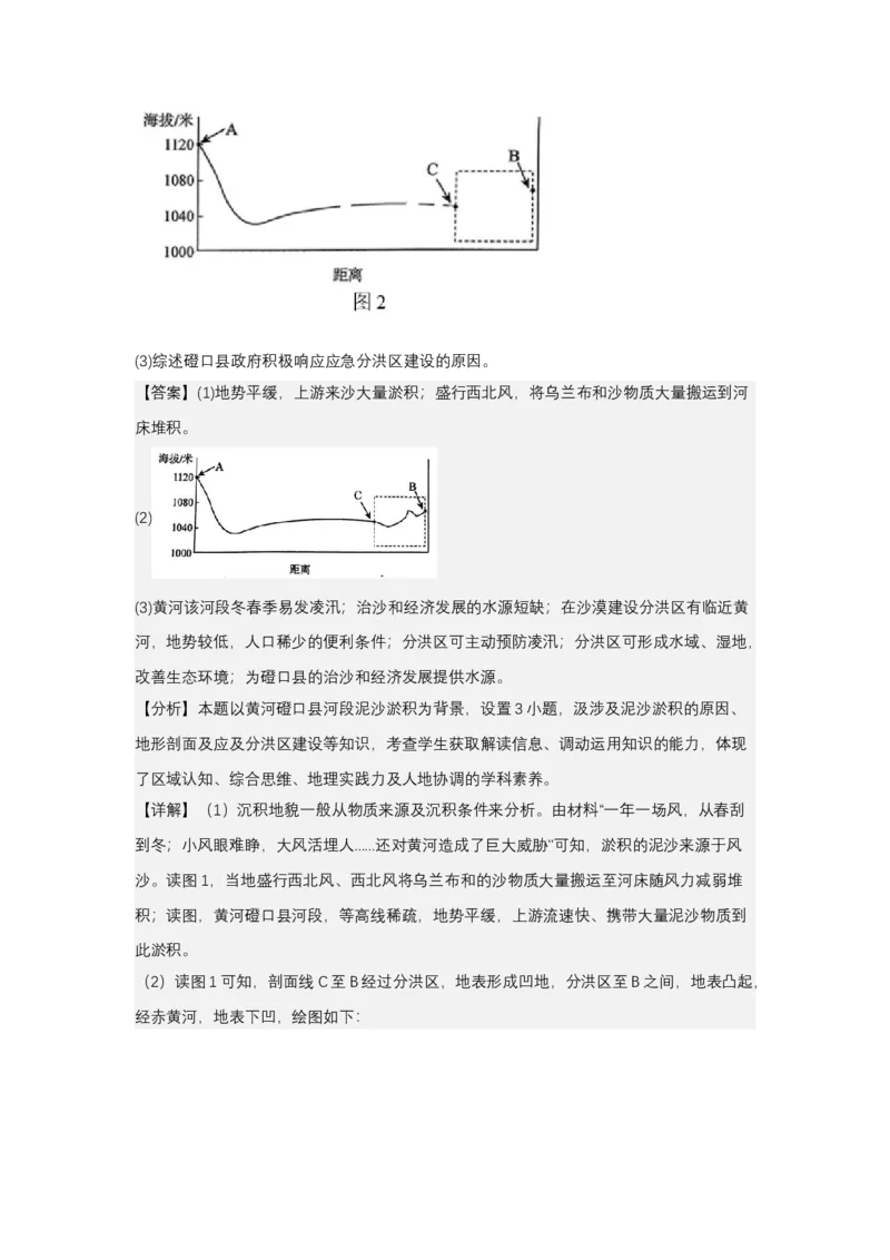 《高频考点2地形剖面线_地理_2026年-地理高考专项复习_42026年高考地理高频考点专项突破思维导图+解题技巧+专项突破》第6页预览