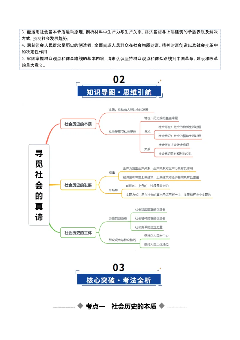 《第05课寻觅社会的真谛（复习讲义）（教师版）（全国通用）_zheng治_2026年_2026年高考政治一轮复习讲义+练习+课件（新教材新高考）-G55_2026版_必修4哲学与文化》第3页预览