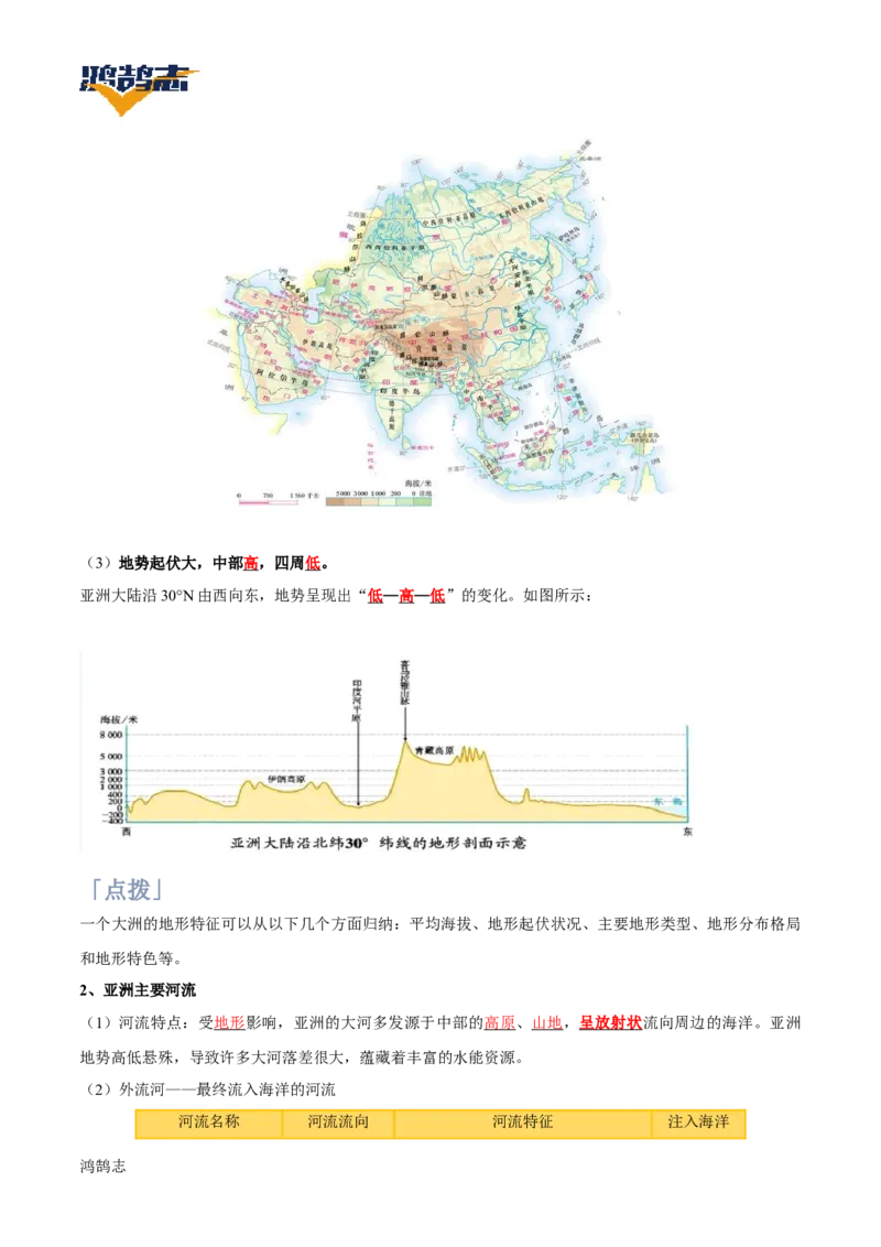 《第七章我们生活的大洲——亚洲速记清单（答案版）_初中全科《知识梳理》打包下载_2025春《名师总结知识点》下册_地理_七年级》第6页预览