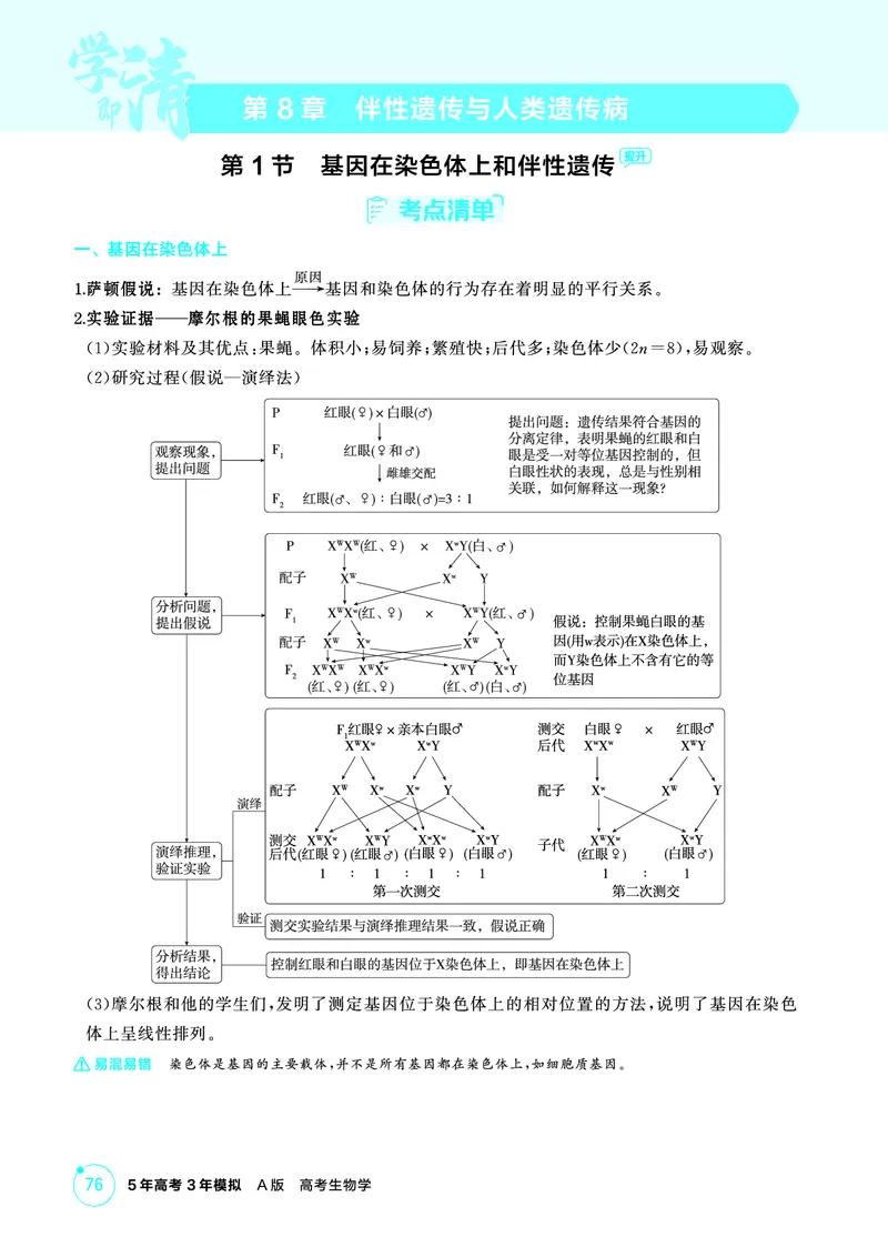 《1_精讲册PDF-第8章伴性遗传与人类遗传病_2026版教学资源包_202653高考总复习A版_山东版_2026版.山东版.选考总复习.生物.5·3A版_第2部分遗传与进化_第8章伴性遗传与人类遗传病_2_精讲册PDF》第1页预览