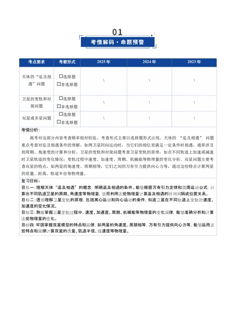 《第19讲天体运动中的三类典型问题（复习讲义）（黑吉辽蒙专用）（教师版）_地理_2026年_2026年高考地理一轮课件+讲义+练习（黑吉辽蒙专用）-G330》第2页预览