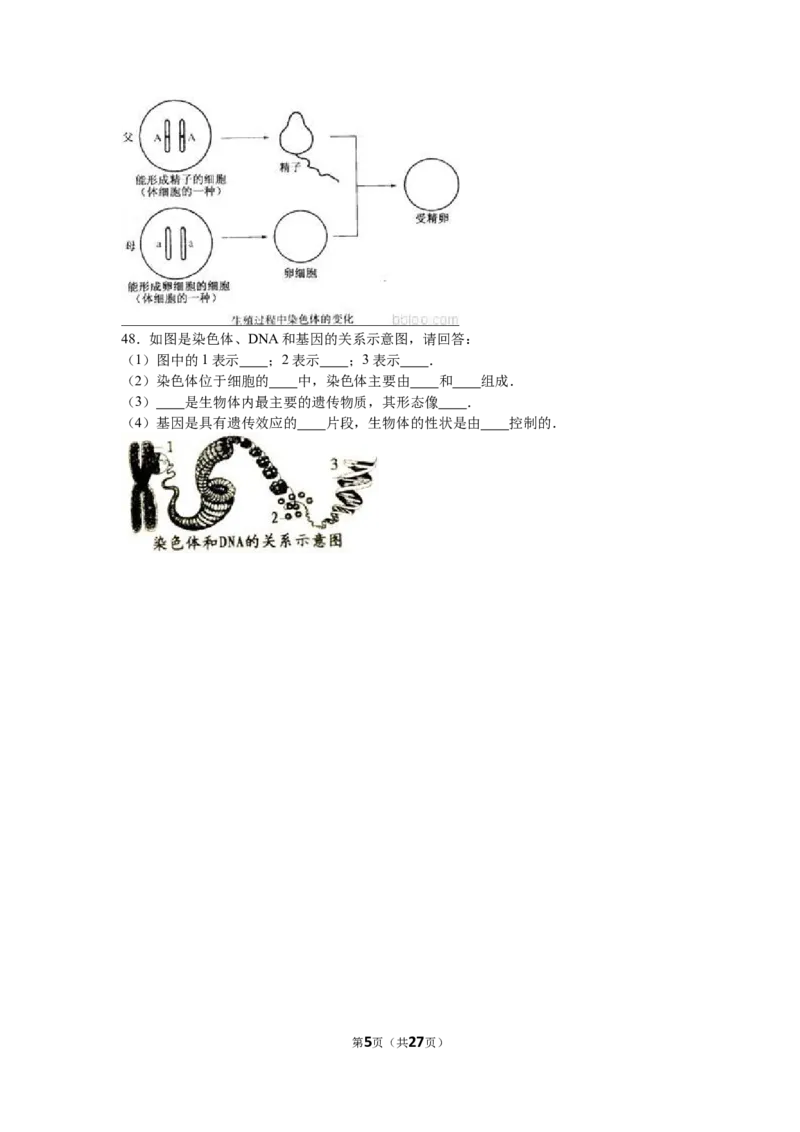 《01期中生物试卷解析版瑷玺教育_初高中资料库_初中资料库（转存避免链接过期失效）_初中生物》第5页预览