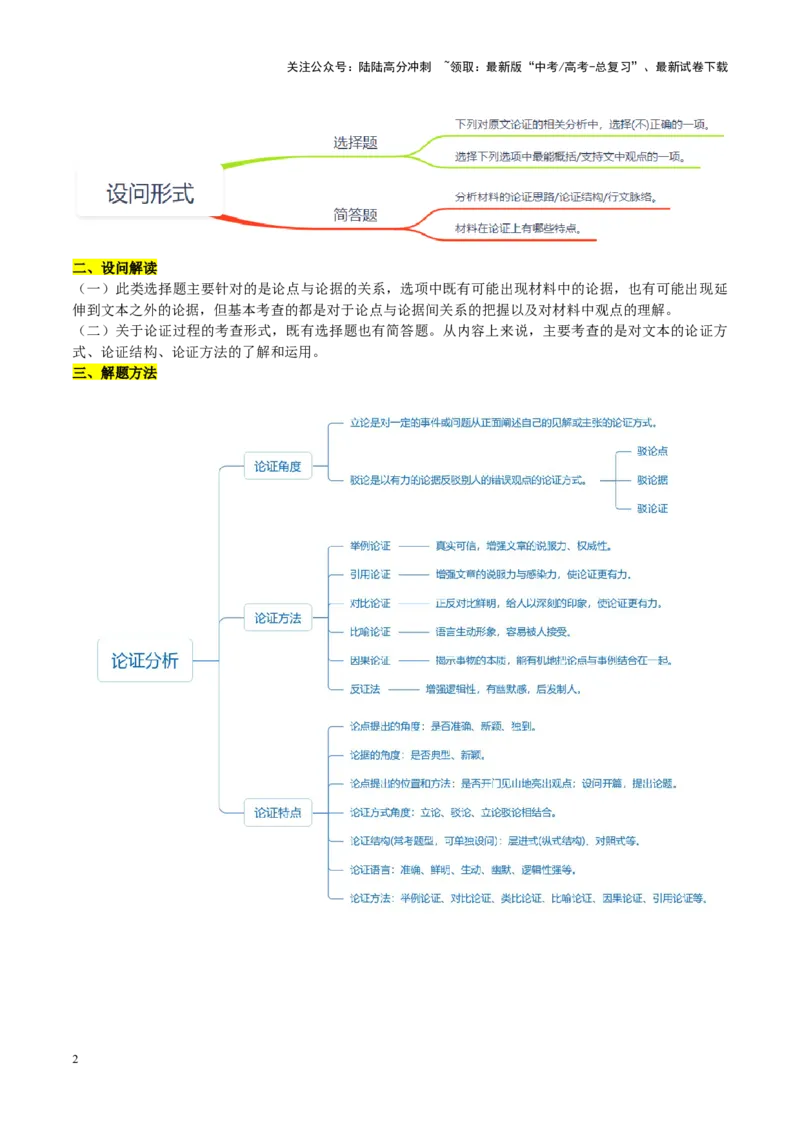 《重难点3文本结构与论证分析（信息类文本阅读）（原卷版）_专项复习_2025年_2025年高考语文重难点讲义专练（新高考通用）》第2页预览
