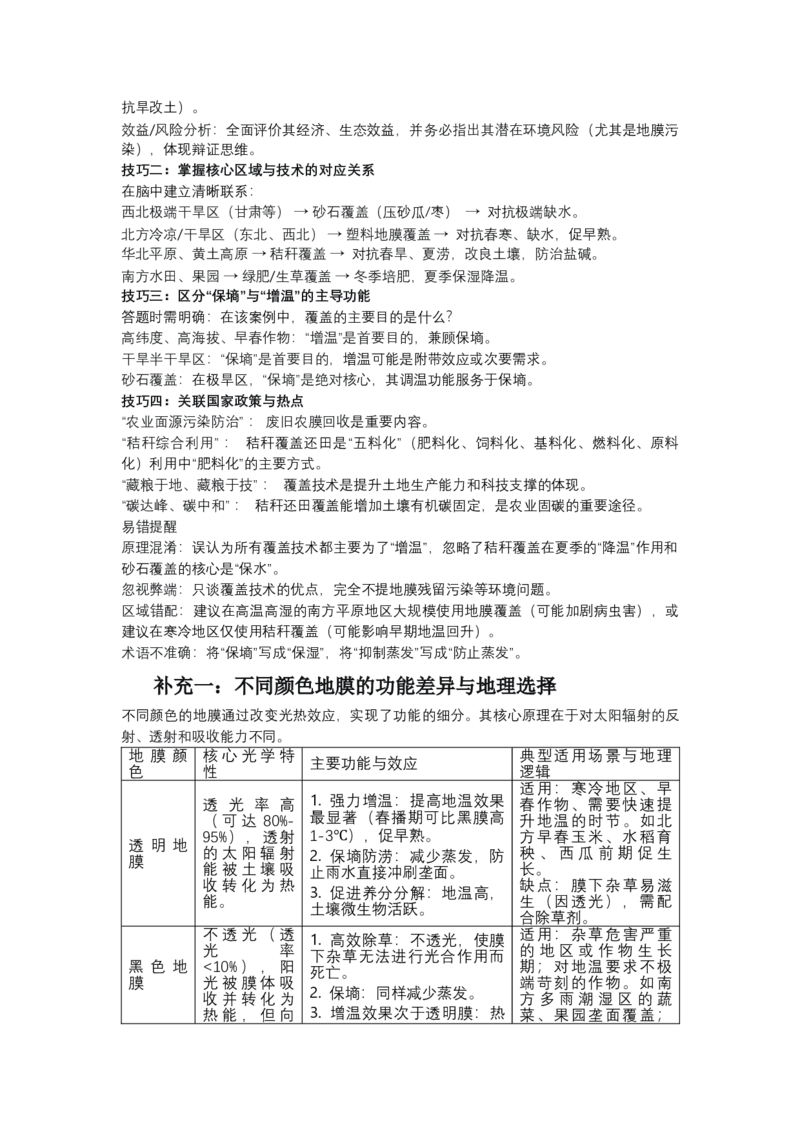 《高频考点125覆盖技术_地理_2026年-地理高考专项复习_42026年高考地理高频考点专项突破思维导图+解题技巧+专项突破》第4页预览