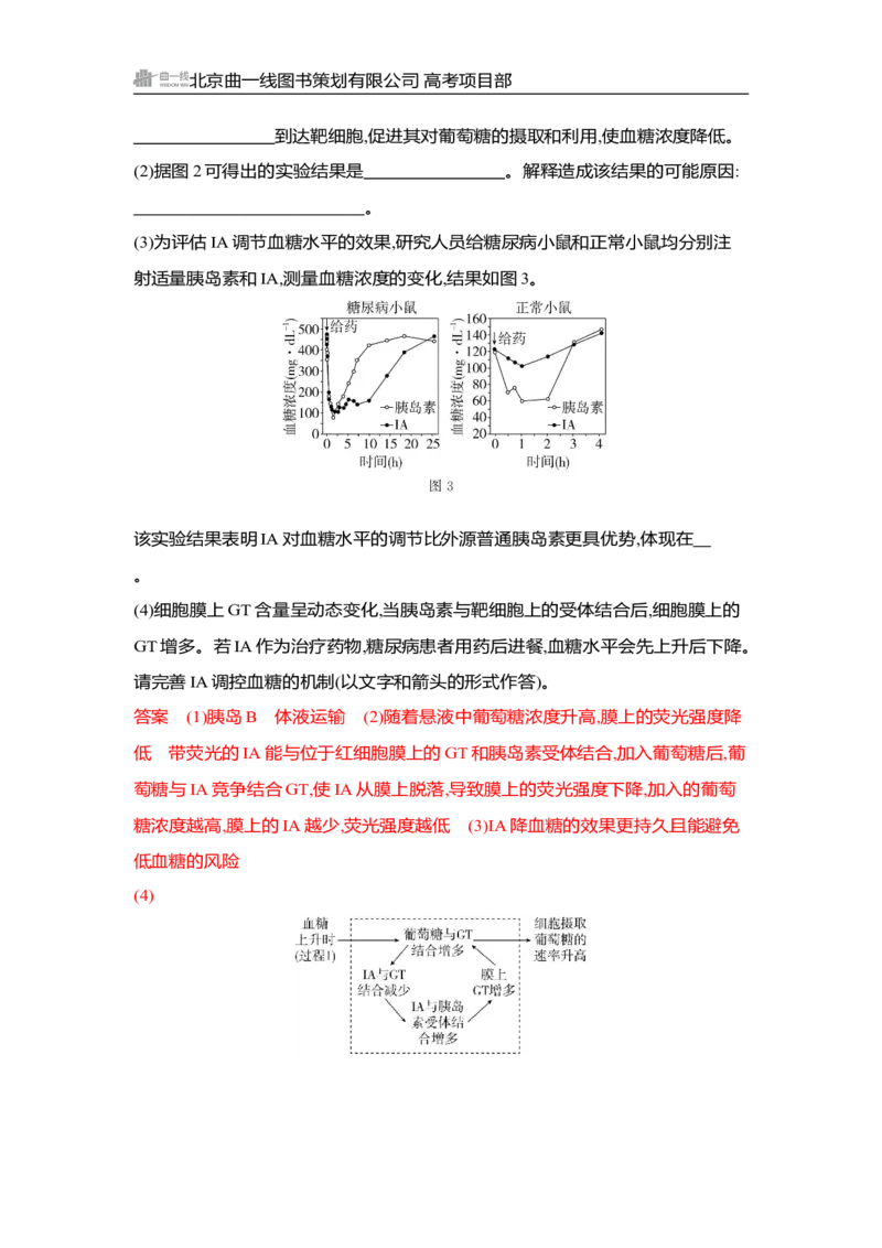 《1_精练册Word-第15章　体液调节_2026版教学资源包_202653高考总复习A版_湖南版_2026版.湖南版.选考总复习.生物.5·3A版_第3部分稳态与调节_第15章体液调节_3_习题WORD》第10页预览