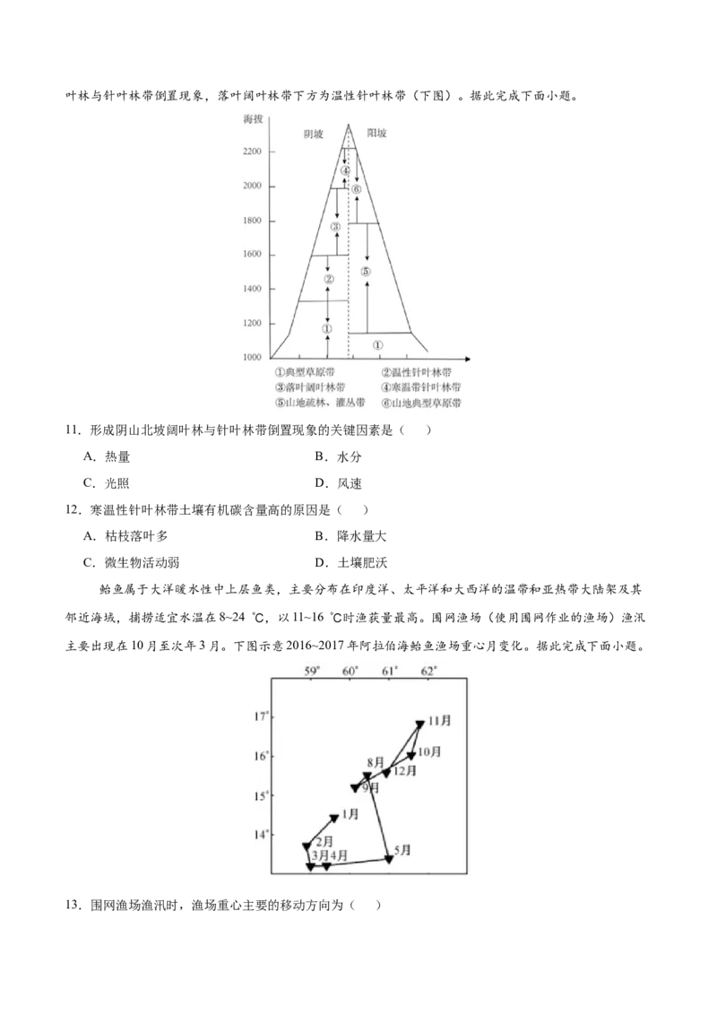 《地理（黑吉辽蒙卷）（考试版）_地理_2026年-地理高考专项复习_2026年高考第一二三次模拟考试地理-G181_高考地理第二次模拟卷16套_地理（黑吉辽蒙卷）》第4页预览