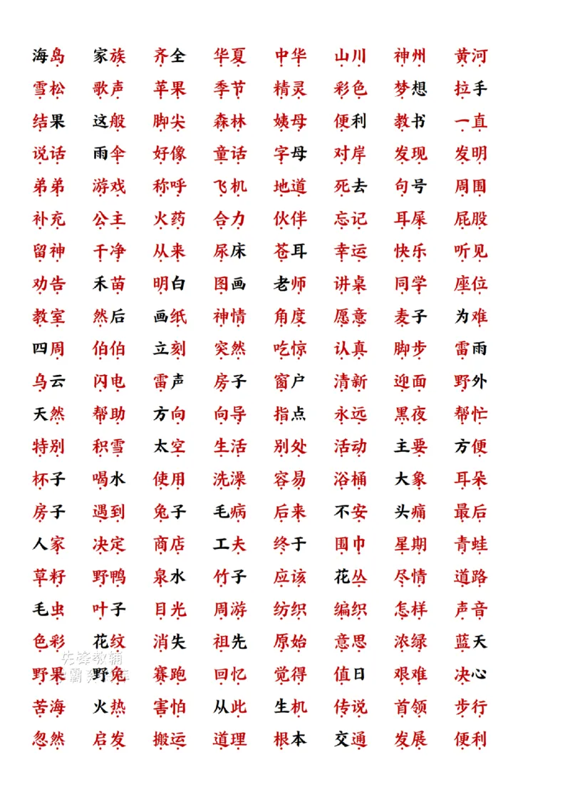 《二年级语文下册全册高频考点汇总-sy_2年级下册同步教辅_2下-语文_二下语文-重点必备资料》第3页预览