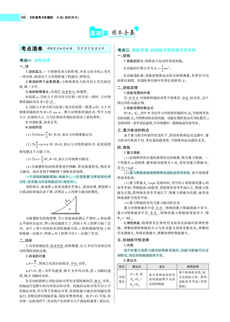 《专题六　机械能守恒定律_2022版教学资源包_五年高考三年模拟_2022版新高考版选考总复习物理5·3A版_专题六机械能守恒定律_专题PDF_专题PDF_专题电子书》第3页预览