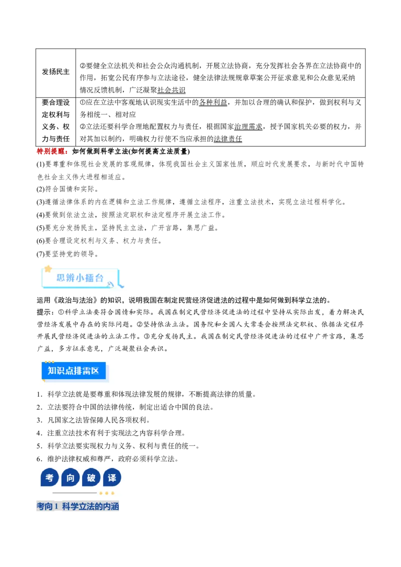 《第09课全面推进依法治国的基本要求（复习讲义）（学生版）（全国通用）_zheng治_2026年_2026年高考政治一轮复习讲义+练习+课件（新教材新高考）-G55_2026版_必修3政治与法治》第6页预览