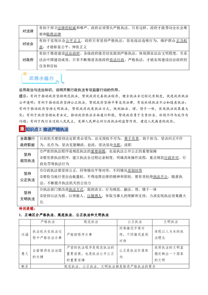 《第09课全面推进依法治国的基本要求（复习讲义）（学生版）（全国通用）_zheng治_2026年_2026年高考政治一轮复习讲义+练习+课件（新教材新高考）-G55_2026版_必修3政治与法治》第9页预览