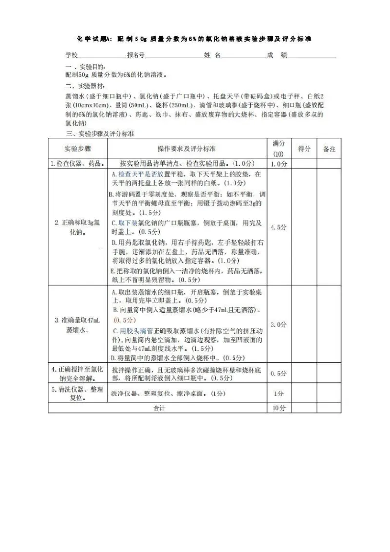 《2024年安徽合肥初中学业水平考试化学实验操作考试试题及评分细则_2026秋初中教辅合集_2027初中万唯_2027版《万唯初中化学一题练透一实验》（视频+讲义）_视频》第1页预览