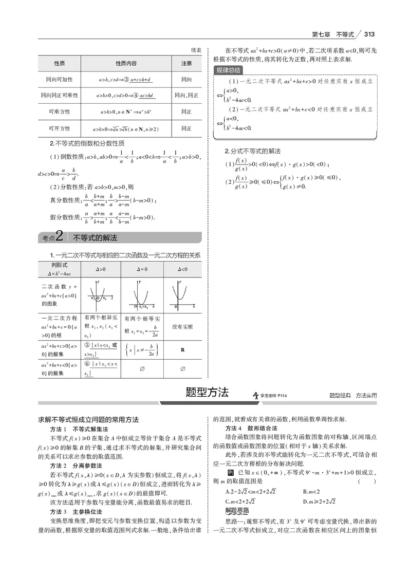 《§7.1　不等式及其解法_2022版教学资源包_五年高考三年模拟_2022版新高考版高考总复习数学53B版_第七章　不等式_§71　不等式及其解法_7_11　不等式及其解法_专题电子书》第4页预览