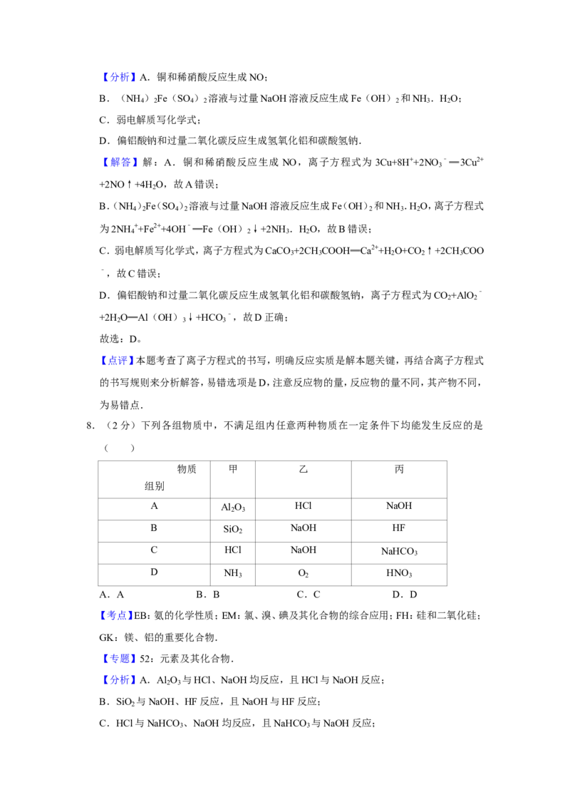 《2014年江苏省高考化学试卷解析版_高考一二三轮复习_化学_2026年-化学高考专项复习_2008年-2025年化学高考真题_2008-2020年高考_地方卷_江苏高考化学2008-2020_A4word版》第6页预览