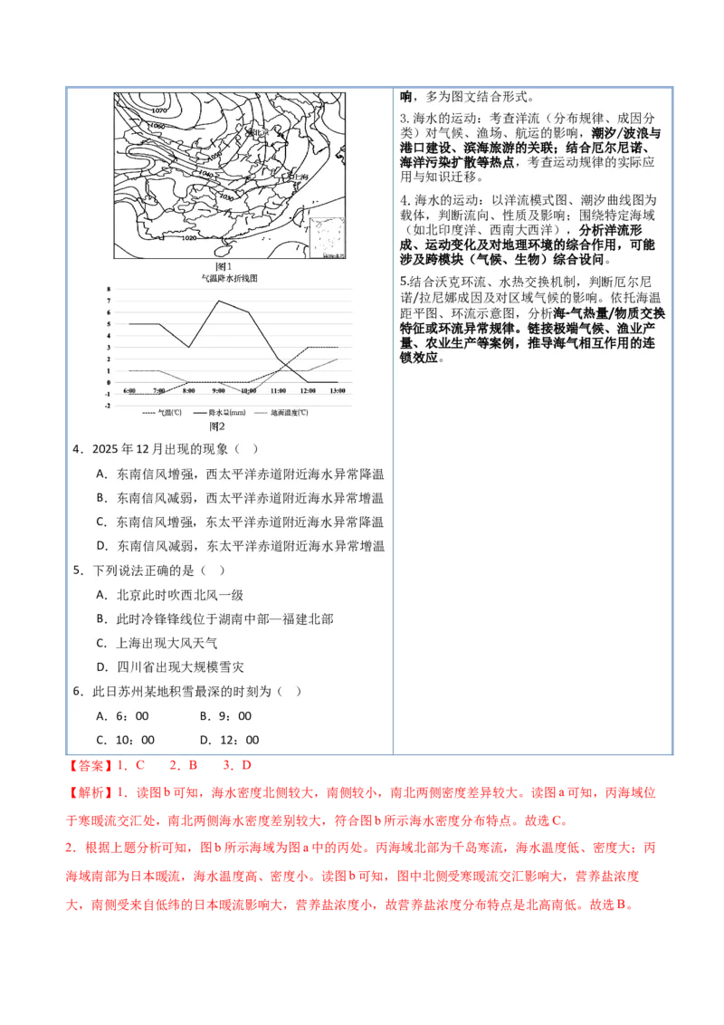 《猜押04水的运动（解析版）_地理_2026年-地理高考专项复习_2026年高考地理终极冲刺讲练测（全国通用）-G459_2026版》第7页预览