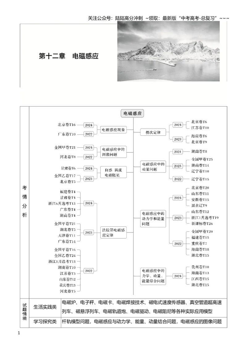 《第十二章　第66课时　电磁感应现象　楞次定律　实验十四：探究影响感应电流方向的因素_04-物理-高考总复习_一轮复习_2026年-物理高考一轮复习_2026年大一轮复习讲义物理课件讲义练习-C203》第1页预览