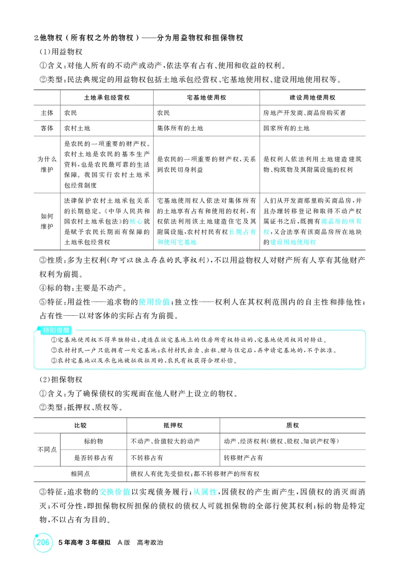 《1_精讲册-第二课　依法有效保护财产权_2026版教学资源包_202653高考总复习A版_山东版_2026版.山东版.选考总复习.政治.5·3A版_一、图书电子教参_选择性必修2法律与生活_2_精讲册PDF》第2页预览