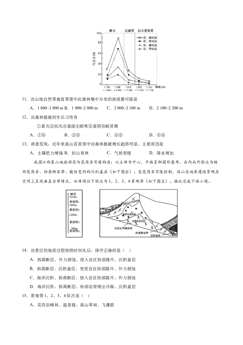 《地理二模模拟卷（安徽专用）（考试版）_地理_2026年-地理高考专项复习_2026年高考第一二三次模拟考试地理-G181_高考地理第二次模拟卷16套_2026版_地理二模模拟卷（安徽专用）》第4页预览