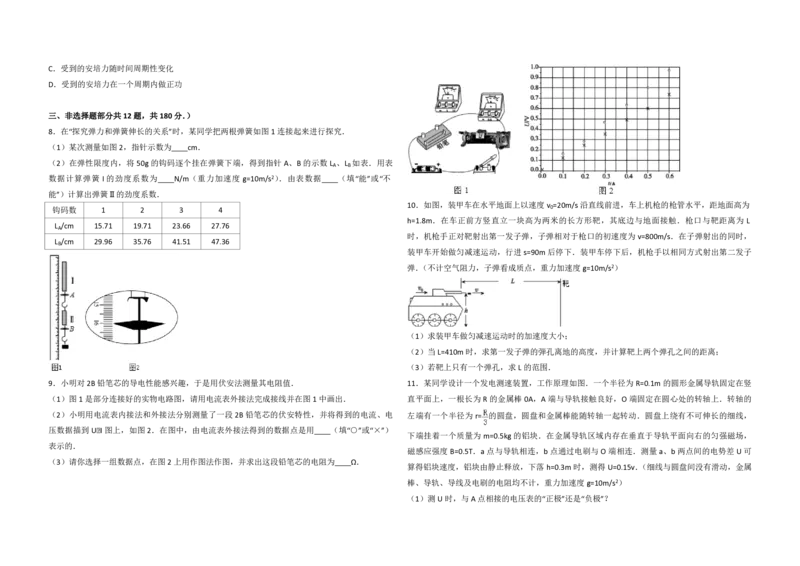 《2014年浙江省高考物理（原卷版）_高考一二三轮复习_物理_2026年-物理高考专项复习_2008年-2025年物理高考真题_2008-2020年高考_地方卷_浙江高考物理08-21_A3word版_PDF版（赠送）》第2页预览