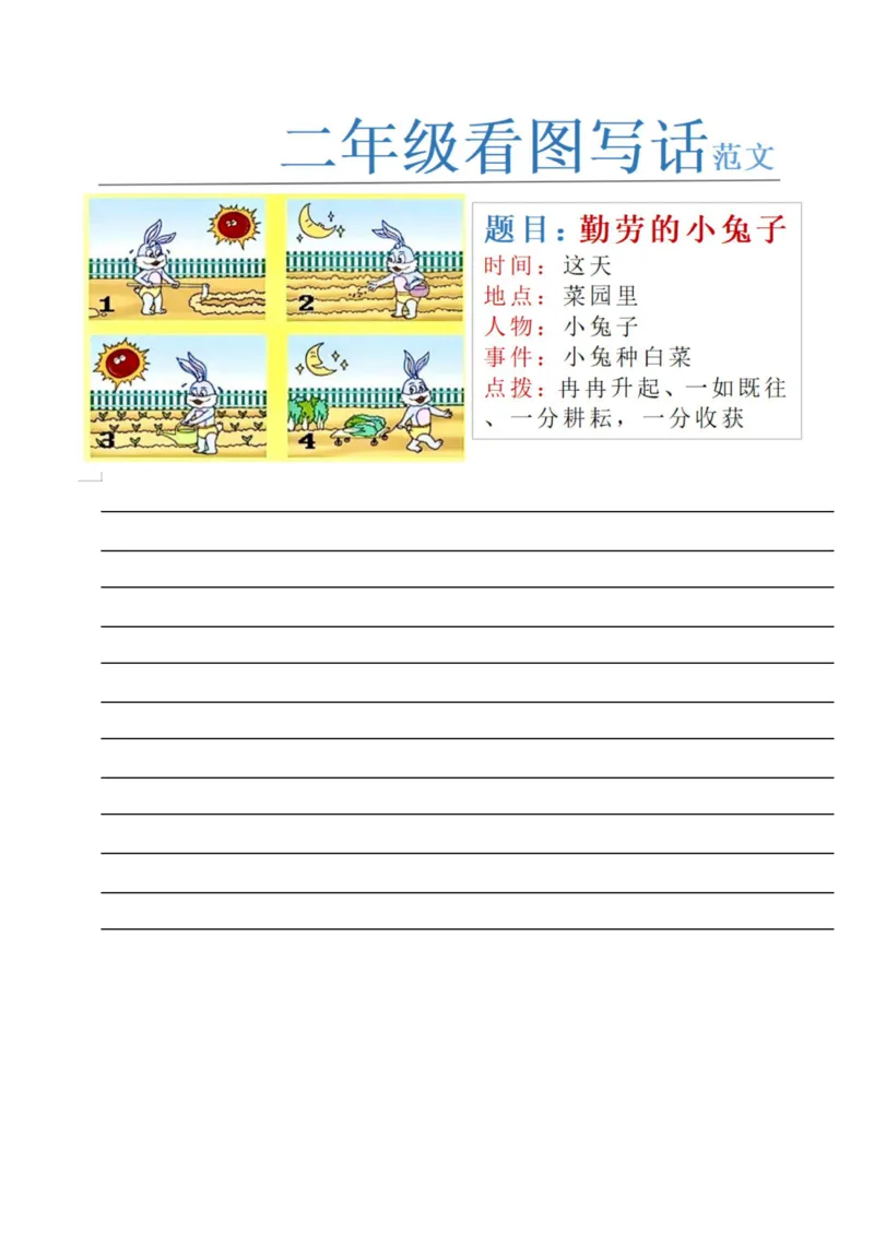 《二年级看图写话空白24篇(2)_2年级上册同步教辅_2上-语文_二上语文-看图写话》第3页预览
