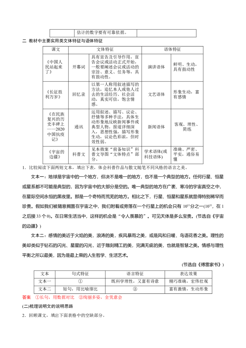 《02实用类文体特征关联教材梳理（信息文本）（全国通用）_高考一二三轮复习_语文_2026年-语文一轮复习_2026年高考语文一轮复习之现代文专题（全国通用）-G388_资料》第3页预览