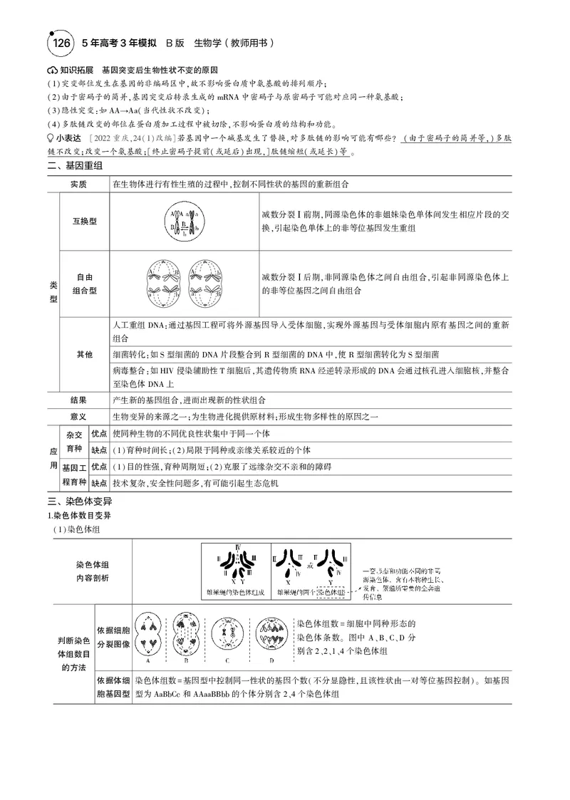 《5_2025版5·3B版新高考版教师用书PDF_2025版教学资源包_（总复习系列）2025版《5年高考3年模拟》新高考版B版（⭐全科）_2025版.新高考新教材版.选考总复习.生物.5·3B版_1_专题资料包_553》第2页预览