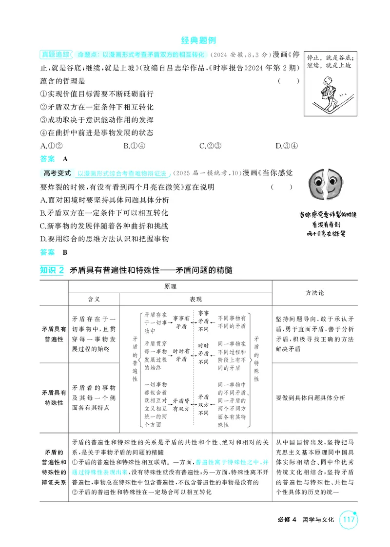 《1_精讲册-第3课时　唯物辩证法的实质与核心(矛盾观)_2026版教学资源包_202653高考总复习A版_湖南版_2026版.湖南版.选考总复习.政治.5·3A版_一、图书电子教参_必修4哲学与文化_2_精讲册PDF》第2页预览