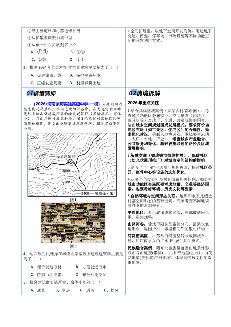 《猜押06人口与城市（原卷版）_地理_2026年-地理高考专项复习_2026年高考地理终极冲刺讲练测（全国通用）-G459_2026版》第6页预览
