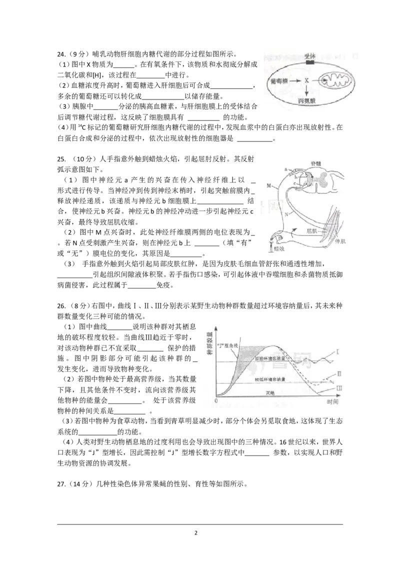 《2012年高考真题生物(山东卷)（原卷版）(1)_高考一二三轮复习_生物_2027年高考生物专项_2008年-2026年生物高考真题-G427_2008-2020年高考_地方卷_山东高考生物08-21_山东高考生物_A4版》第2页预览