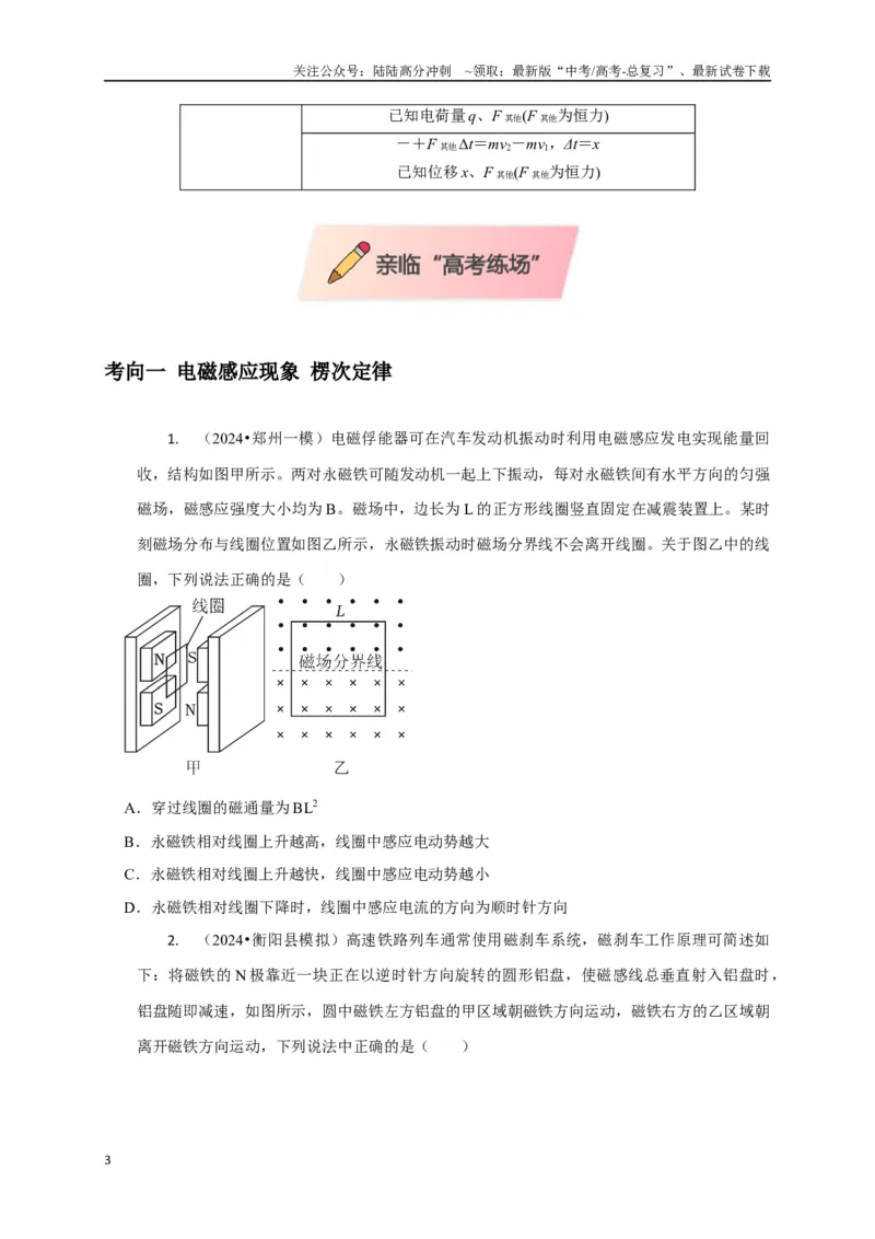 《选择8电磁感应高频问题（学生版）_04-物理-高考总复习_二轮复习_2025年_2025届高考物理二轮复习热点题型归类_资料_2025版》第3页预览