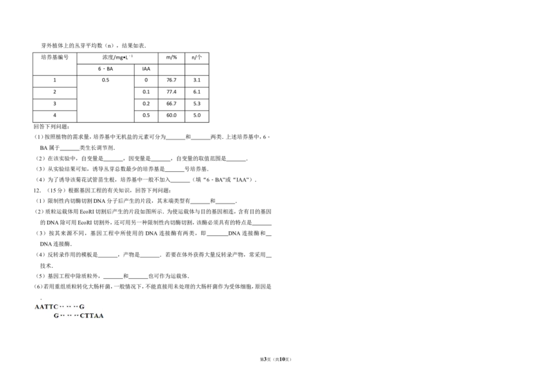 《2012年全国统一高考生物试卷（新课标）（含解析版）(1)_高考一二三轮复习_生物_2027年高考生物专项_2008年-2026年生物高考真题-G427_2008-2020年高考_全国卷_A3word版》第3页预览