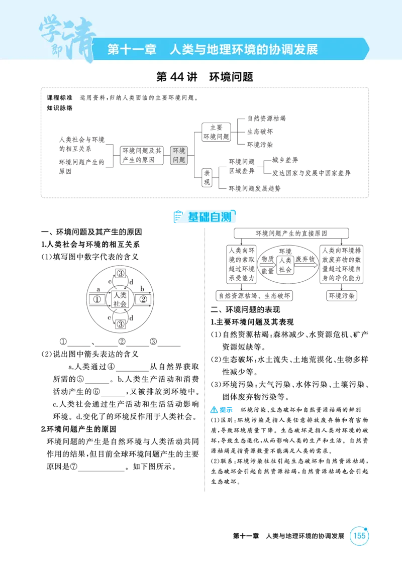 《1_精讲册-第十一章　人类与地理环境的协调发展_2026版教学资源包_202653高考总复习A版_新高考_地理_教师A版2026年.新高考版.地理.53_第十一章人类与地理环境的协调发展_2_精讲册PDF》第1页预览