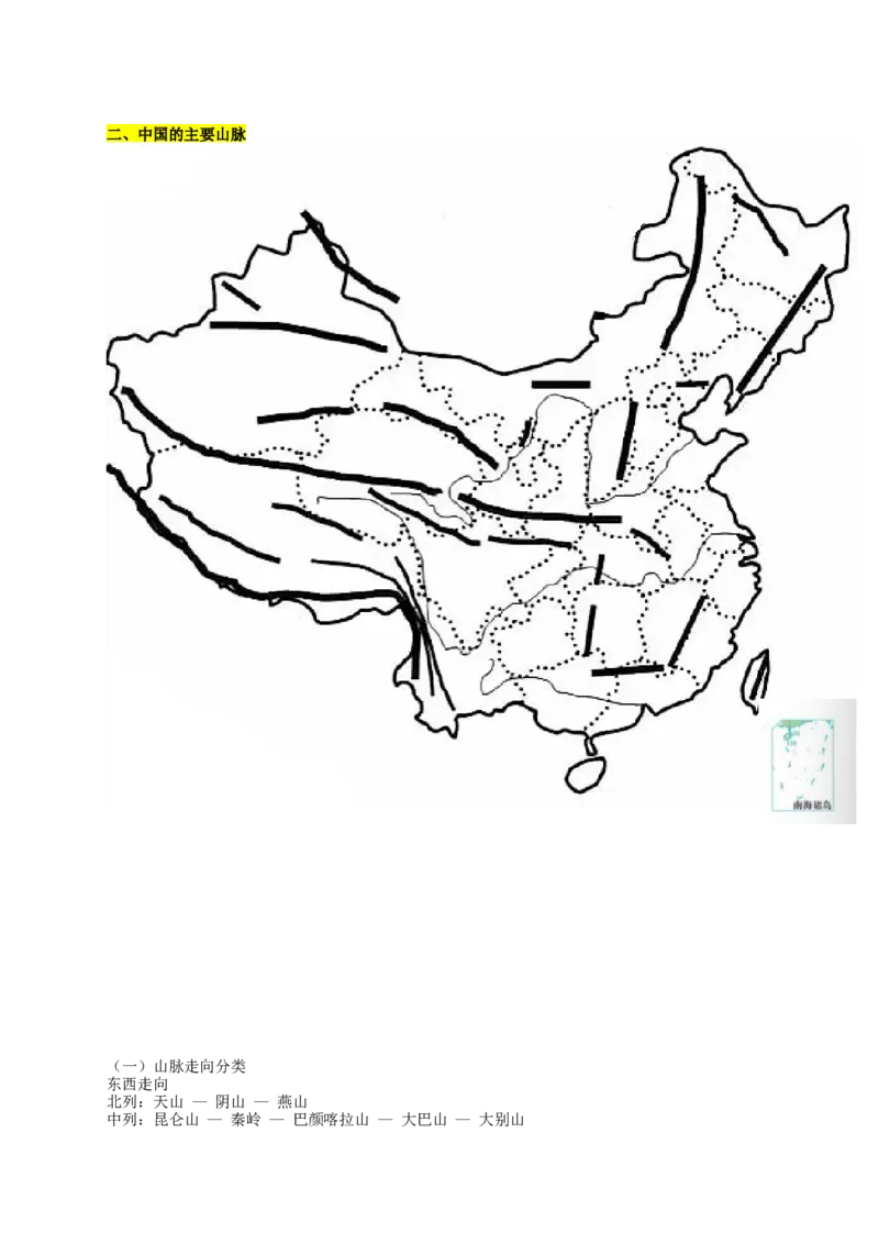 《2027届高考地理一轮复习知识梳理——中国的地势与地形_地理_2027年高考地理一轮_32027届高考地理一轮复习知识梳理（区域地理中国地理）》第2页预览