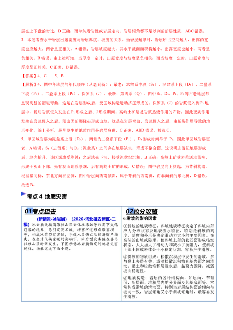 《猜押03地质地貌（解析版）_地理_2026年-地理高考专项复习_2026年高考地理终极冲刺讲练测（全国通用）-G459_2026版》第8页预览