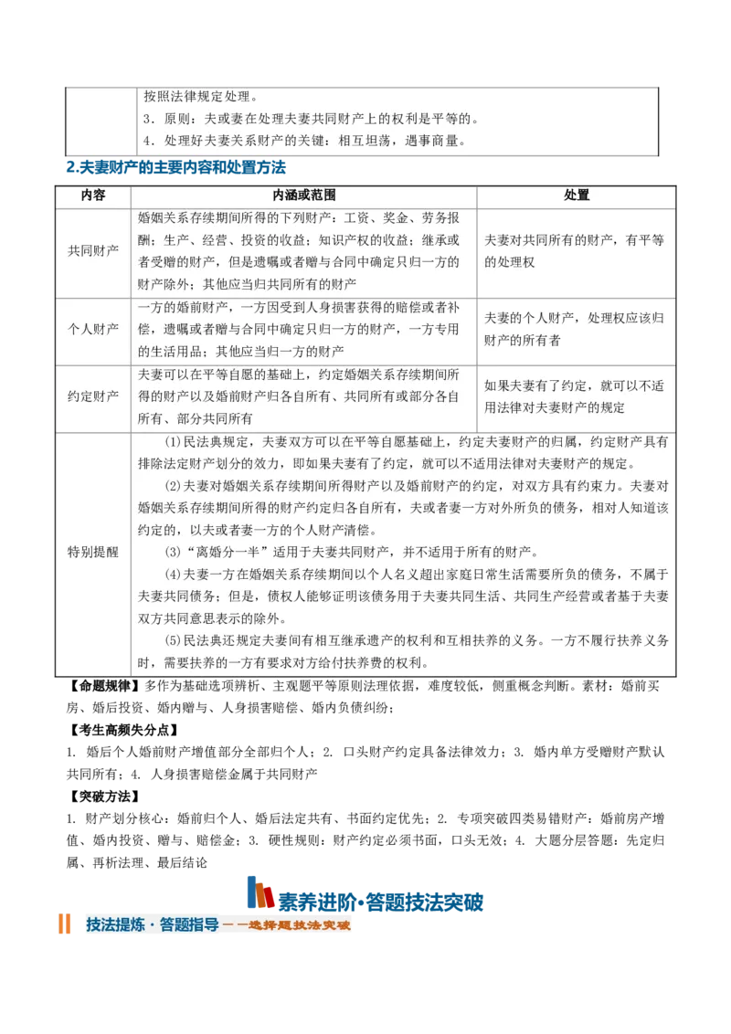 《第二单元家庭与婚姻（知识清单）（全国通用）（教师版）_zheng治_2027年高考政治一轮_2027年高考政治一轮复习讲义+练习+课件（新教材新高考）-G55_2027版》第8页预览