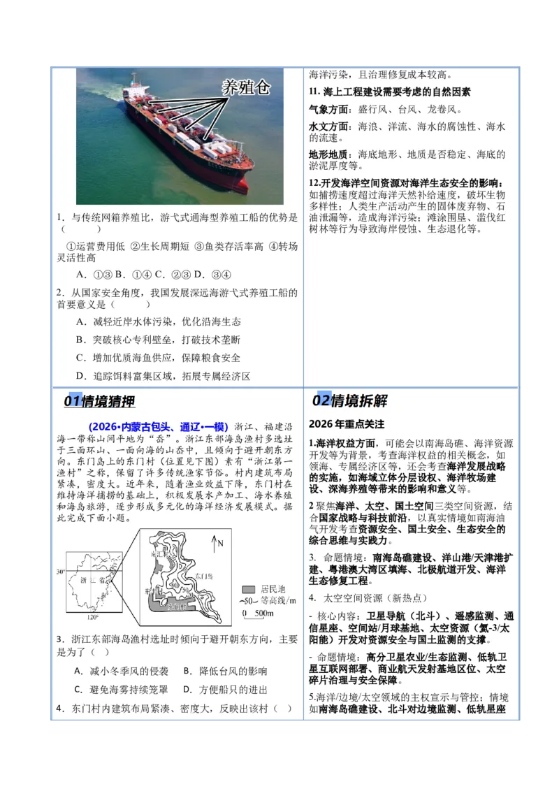 《猜押10资源环境与国家安全（原卷版）_地理_2026年-地理高考专项复习_2026年高考地理终极冲刺讲练测（全国通用）-G459_2026版》第7页预览