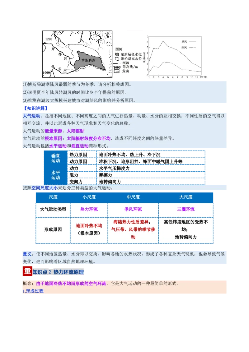 《第07讲热力环流与大气水平运动（复习讲义）（全国通用）（学生版）_地理_2026年_2026年高考地理一轮复习讲义+练习+课件（新教材新高考）-G55_2026版_专题03地球上的大气》第4页预览