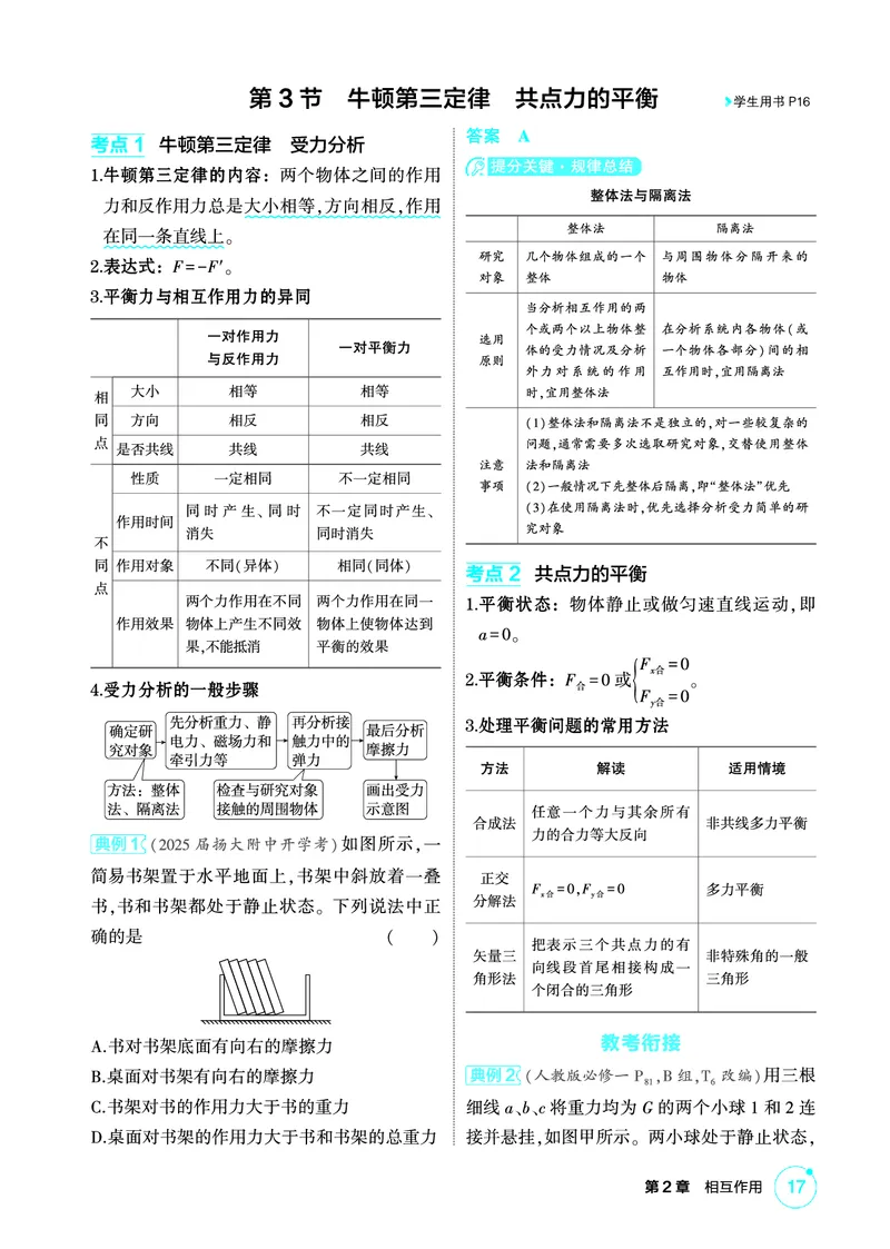 《1_精讲册PDF02-第2章相互作用_2026版教学资源包_202653高考总复习A版_江苏版_2026版.江苏版.选考总复习.物理.5·3A版_二、教师用书PDF_第2章相互作用_1_PDF教参电子书》第7页预览