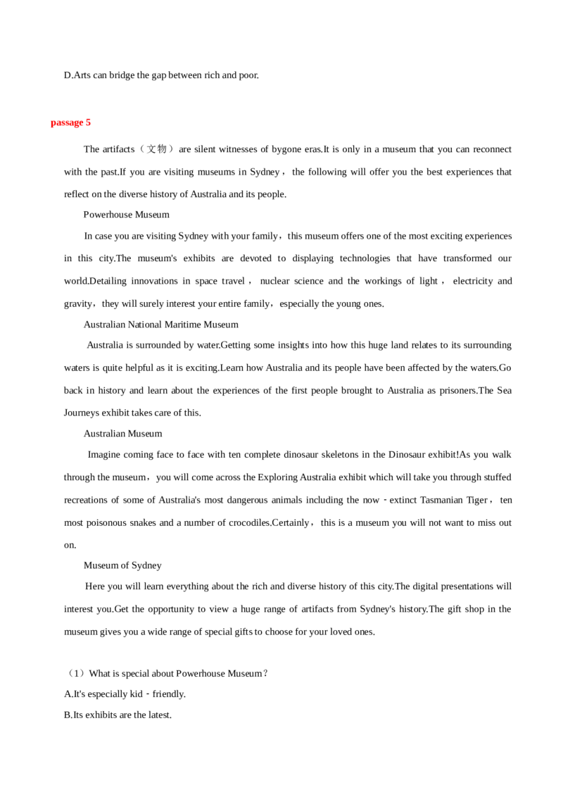 《07文化类阅读理解20篇-高考英语快速提⾼阅读能⼒之⾼频主题词块速记（原卷版）_英语(2)_专项复习_2024年_2024高考英语快速提⾼阅读能⼒之⾼频主题词块速记_资料》第7页预览